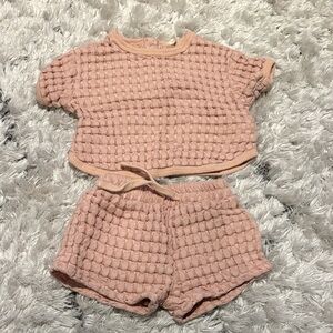 Quincy Mae Blush Textured Kids Set
